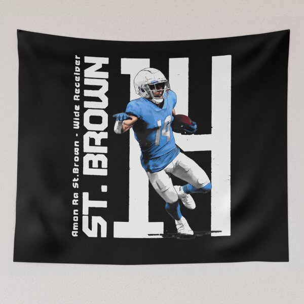 Item preview, Amon-Ra St. Brown - Detroit Lions WR14  designed and sold by armel-aettiford.