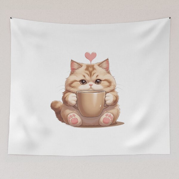 Item preview, cute cat illustration designed and sold by Spirit of Siam.