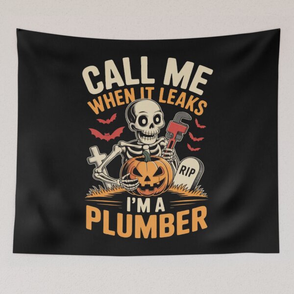 Item preview, Call Me When It Leaks Halloween Plumber designed and sold by Vastingan.