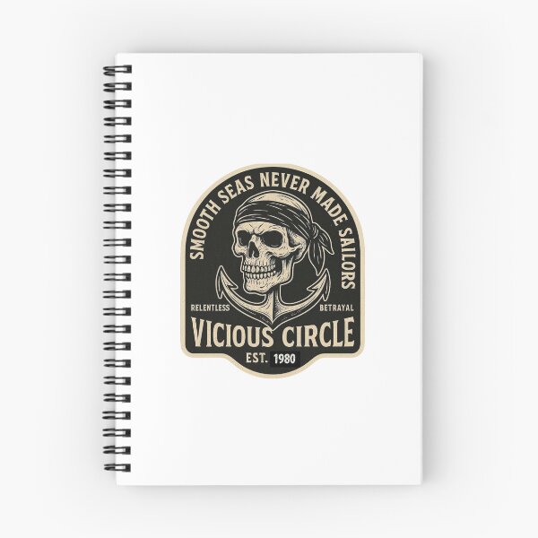 Item preview, Haunted Honor – Vicious Circle – Rebel Emblem - Skull & Anchor Halloween Classic T-Shirt designed and sold by inkfluenceart.