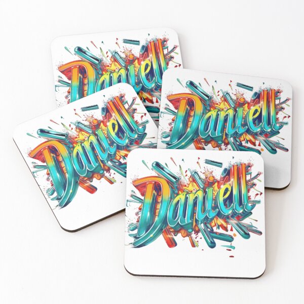 Item preview, Daniel Graffiti Name Art – Colorful Urban Street Style designed and sold by AlexLineArt.