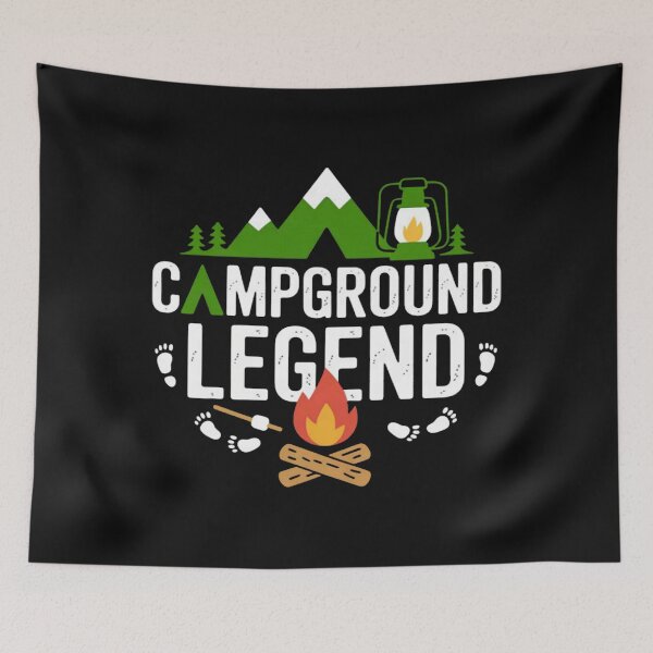 Item preview, Campground Legend Family Camping Adventure Scouts Outdoor designed and sold by Vastingan.