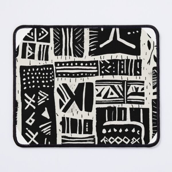 Item preview, tribal abstract design round black and white art designed and sold by SmashingDeals.