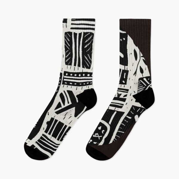 Item preview, tribal abstract design round black and white art designed and sold by SmashingDeals.