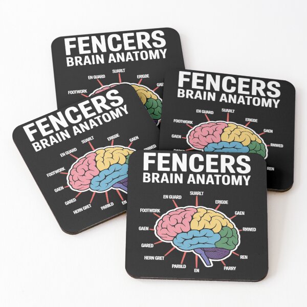 Item preview, Fencer Brain Anatomy Funny Fencer designed and sold by PeteHomenick.
