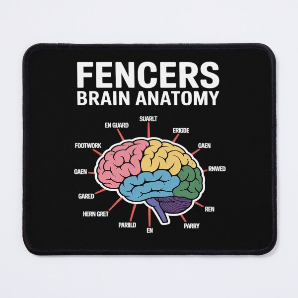 Item preview, Fencer Brain Anatomy Funny Fencer designed and sold by PeteHomenick.