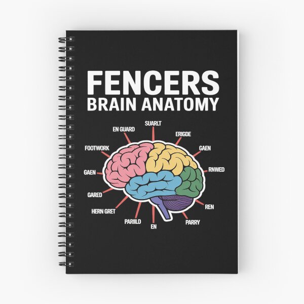 Item preview, Fencer Brain Anatomy Funny Fencer designed and sold by PeteHomenick.