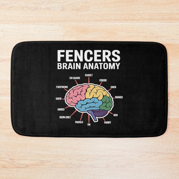 Item preview, Fencer Brain Anatomy Funny Fencer designed and sold by PeteHomenick.