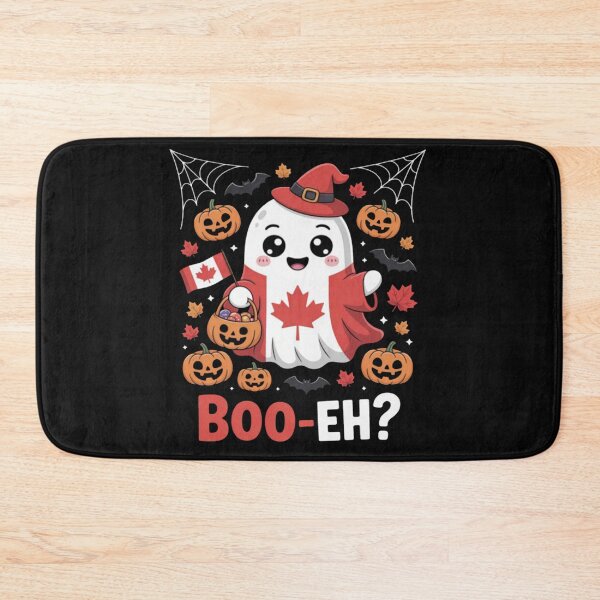 Item preview, Canadian Ghost Flag Boo Eh Funny Halloween designed and sold by Vastingan.