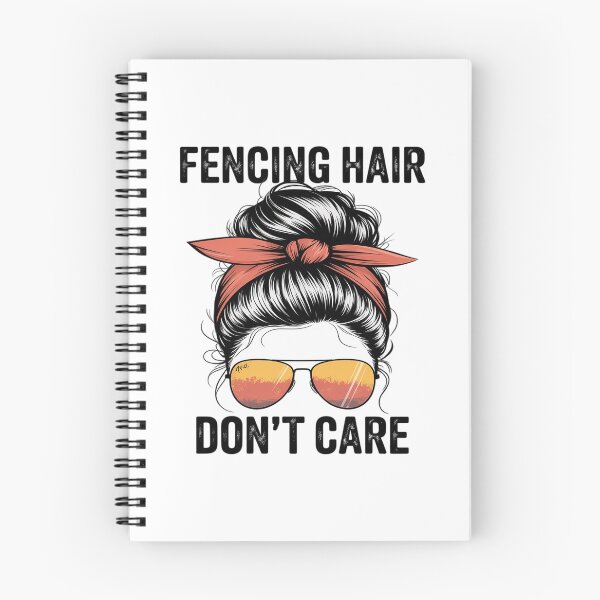 Item preview, Fencing Hair Don't Care Messy Bun designed and sold by PeteHomenick.