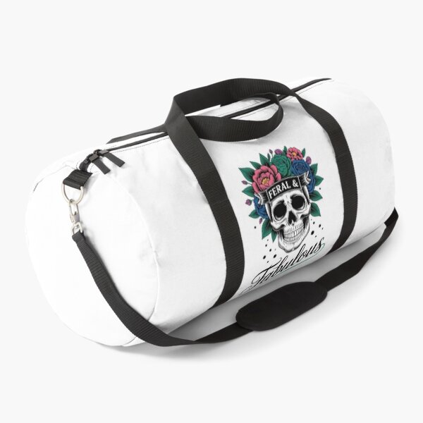 Item preview, Feral and Fabulous Cute Floral Skull Flower Aesthetic designed and sold by PeteHomenick.
