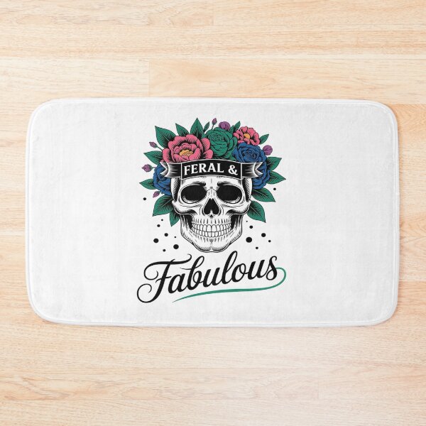 Item preview, Feral and Fabulous Cute Floral Skull Flower Aesthetic designed and sold by PeteHomenick.