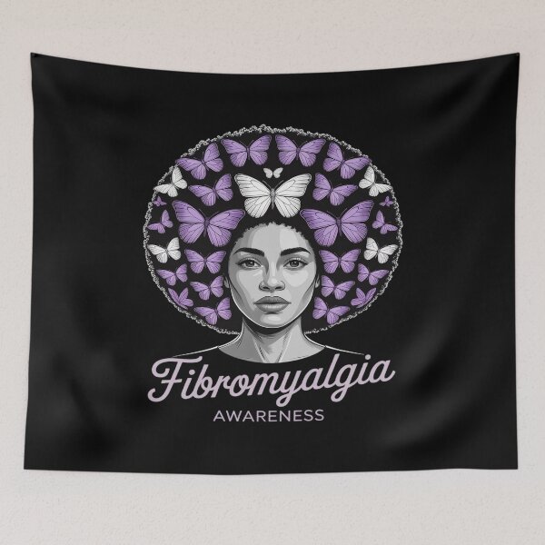 Item preview, Fibromyalgia Awareness Purple Butterflies designed and sold by PeteHomenick.