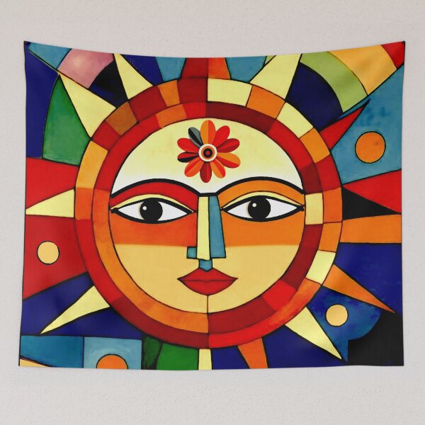 Item preview, Sun Face Geometric designed and sold by ViaARTfactory.