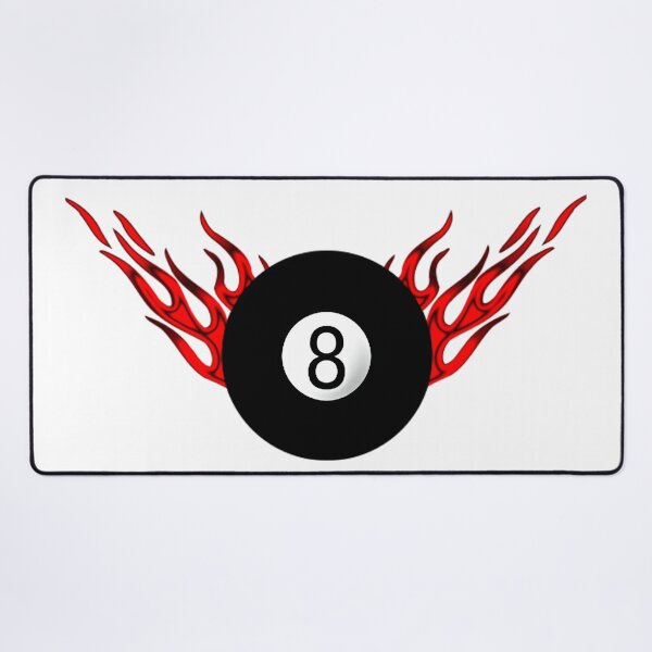 Item preview, 8-Ball with Red Flames designed and sold by Dawne's Designs.