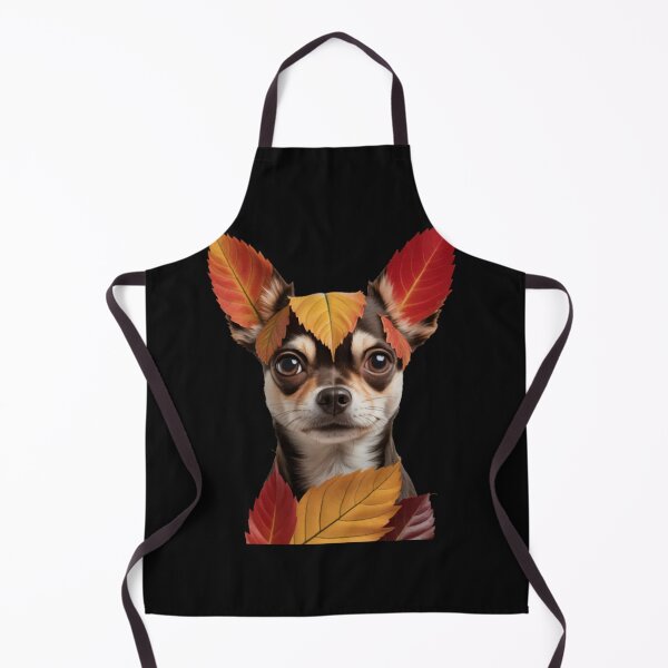 Item preview, Chihuahua Autumn Leaves Artistic Dog Art Leaf Fall Aesthetic designed and sold by Vastingan.