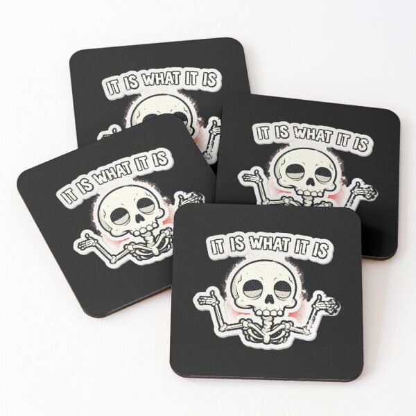 Item preview, It Is What It Is Grunge Comic Skull  designed and sold by alleiga-ndstrom.