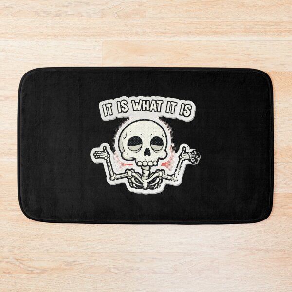 Item preview, It Is What It Is Grunge Comic Skull  designed and sold by alleiga-ndstrom.