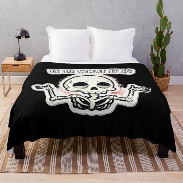 Item preview, It Is What It Is Grunge Comic Skull  designed and sold by alleiga-ndstrom.