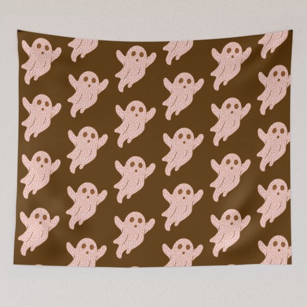 Item preview, Pink and Orange Polka Dot Ghost designed and sold by Lydia.Create.