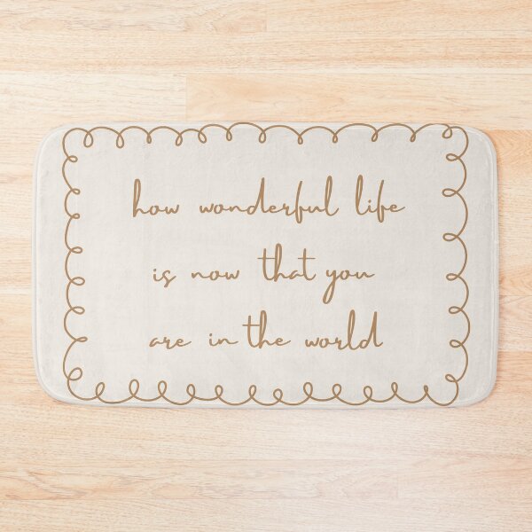 Item preview, How wonderful life is not that you are in the world, nursery wall art, kids room designed and sold by ArticraftShop.
