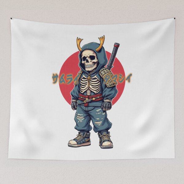 Item preview, Skeleton Samurai Halloween designed and sold by alleiga-ndstrom.