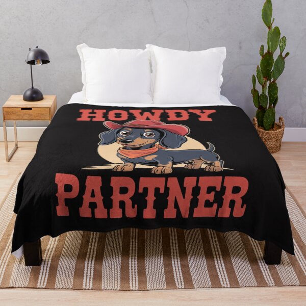 Item preview, Howdy Partner - ready for Rodeo - Cowboy Weenie Dachshund designed and sold by Ikwalima.