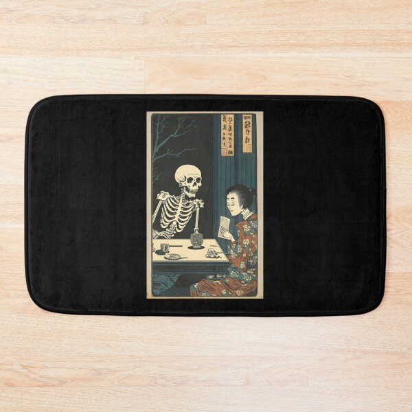 Item preview, Yokai - night with a skeleton (woodblock) It is what it is Skeleton designed and sold by alleiga-ndstrom.