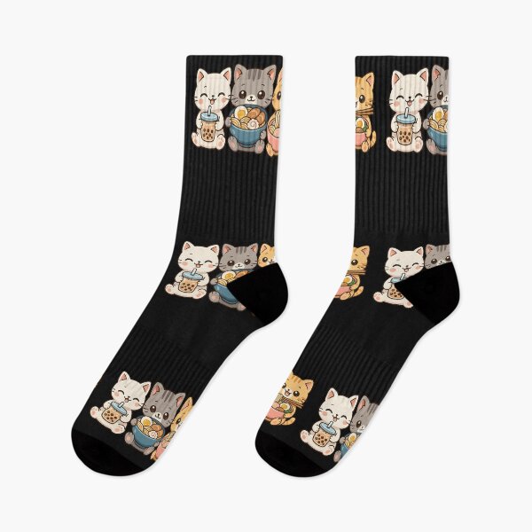 Item preview, Anime Boba Tea Bubble Tea Gaming Gamer Ramen Cat designed and sold by cawtoon.