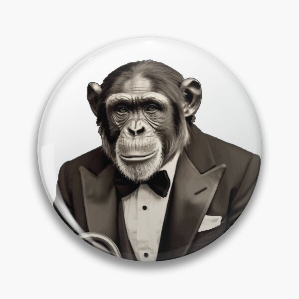 Artikelvorschau, Gentleman Chimpanzee – Klassische Eleganz entworfen und verkauft von Alchemy Void.