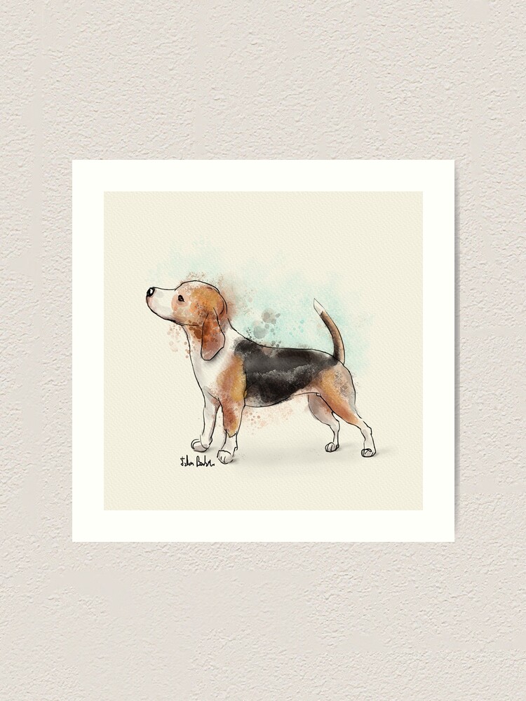 BEAGLE CANVAS PRINT PICTURE WALL ART VARIETY OF SIZES FREE FAST DELIVERY