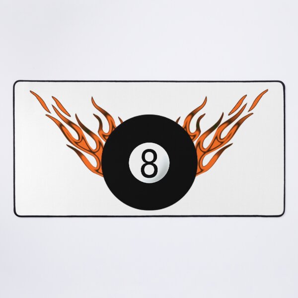 Item preview, 8-Ball with Orange Flames designed and sold by Dawne's Designs.