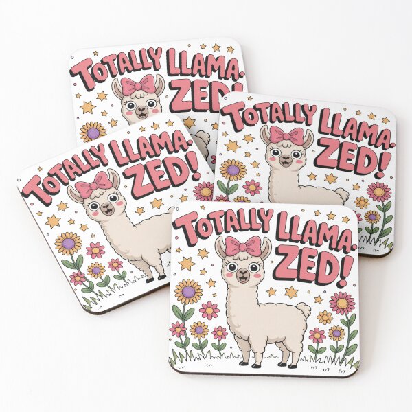 Item preview, Funny Llama Cartoon – “Totally Llama-zed” Cute Whimsical Animal Design designed and sold by 5CatDesign.