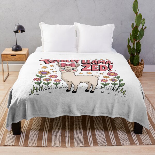 Item preview, Funny Llama Cartoon – “Totally Llama-zed” Cute Whimsical Animal Design designed and sold by 5CatDesign.