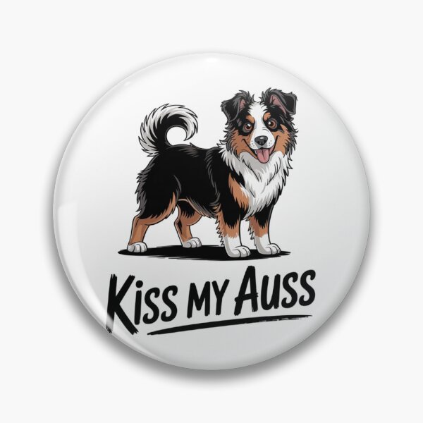 Artikelvorschau, Miniatur Australian Shepherd Kiss My Auss Mini Aussie entworfen und verkauft von Ikwalima.