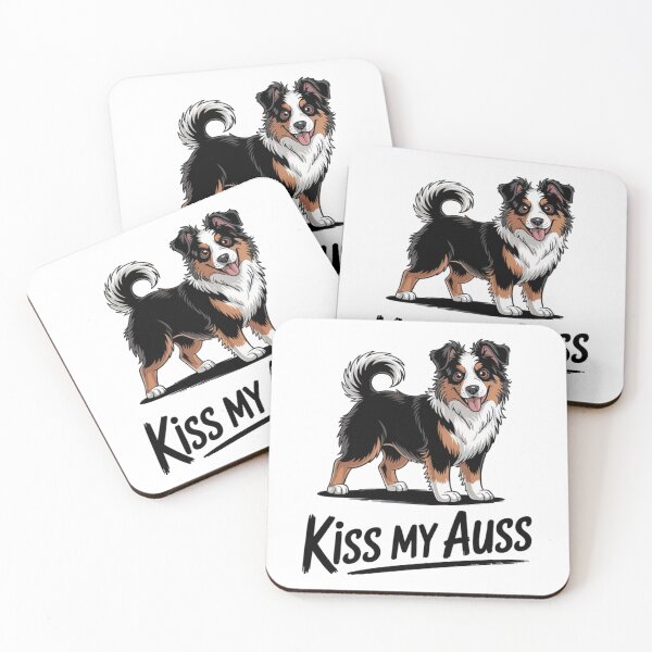 Item preview, Miniature Australian Shepherd Kiss My Auss Mini Aussie designed and sold by Ikwalima.