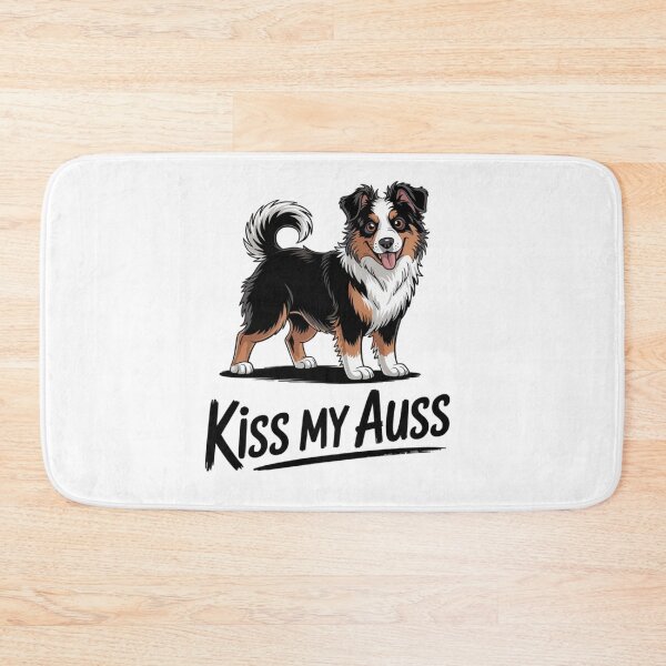 Item preview, Miniature Australian Shepherd Kiss My Auss Mini Aussie designed and sold by Ikwalima.