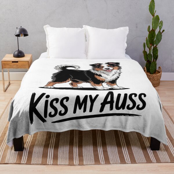 Item preview, Miniature Australian Shepherd Kiss My Auss Mini Aussie designed and sold by Ikwalima.