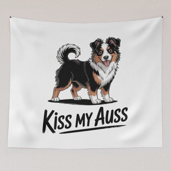 Item preview, Miniature Australian Shepherd Kiss My Auss Mini Aussie designed and sold by Ikwalima.