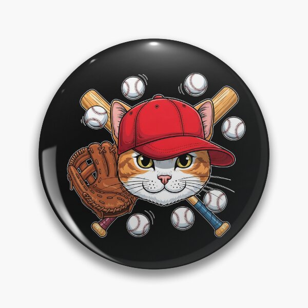 Item preview, Cat Baseball Cat Lovers Baseball Player  designed and sold by cawtoon.