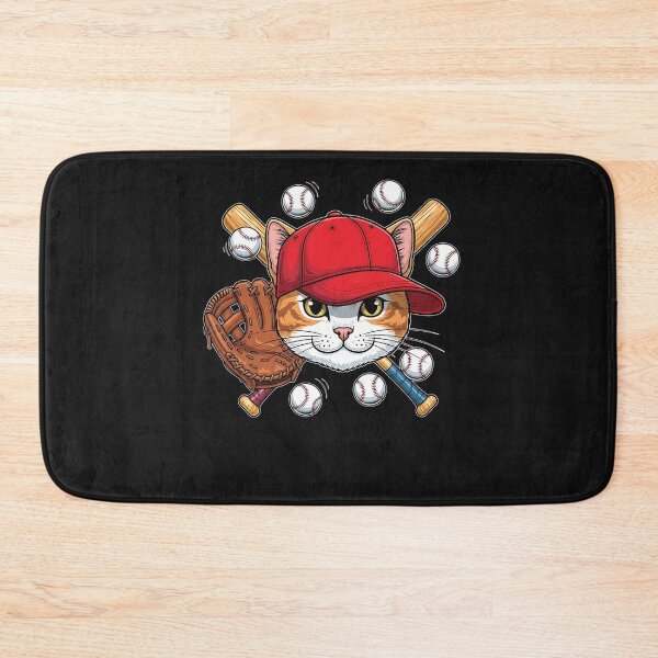Item preview, Cat Baseball Cat Lovers Baseball Player  designed and sold by cawtoon.