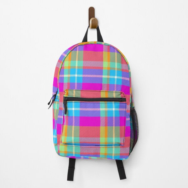 Item preview, Pink and Green Neon Plaid designed and sold by WanderingSun.