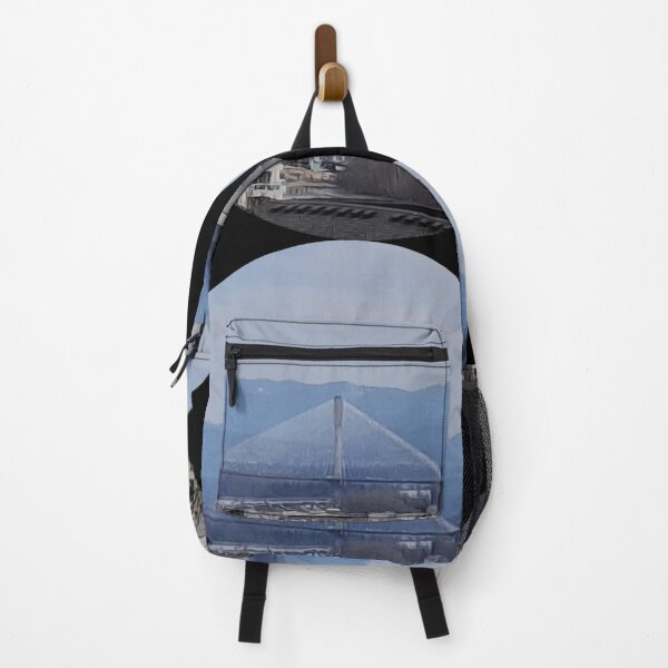 Item preview, scenic bridge view round colorful photo art designed and sold by SmashingDeals.