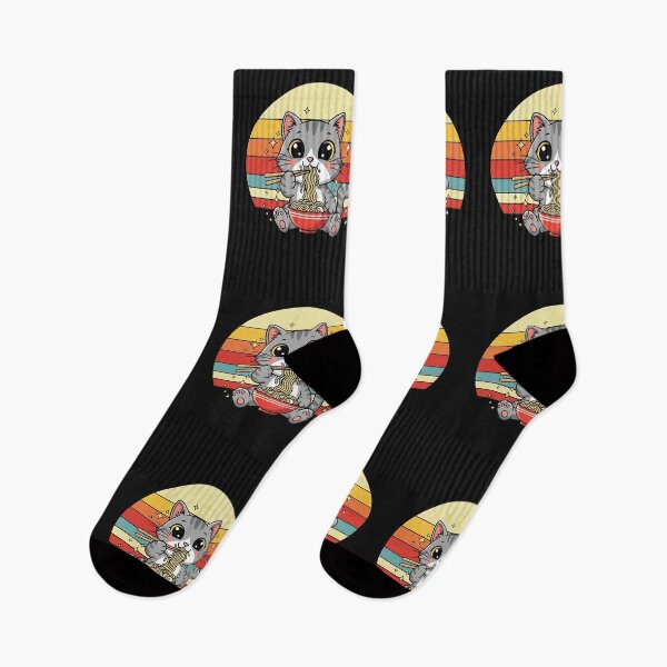 Item preview, Cat Eating Ramen Noodles Eater Ramen Food Lovers designed and sold by cawtoon.