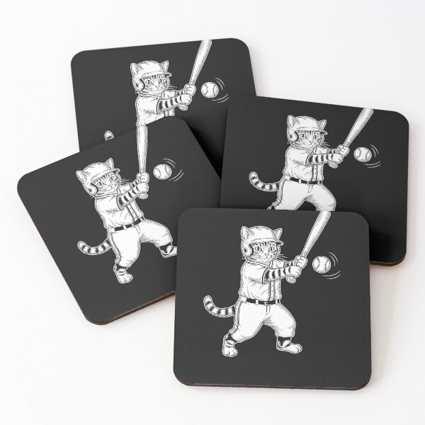 Item preview, Cat Playing Baseball Kitten Lover Baseball Player Vintage  designed and sold by cawtoon.