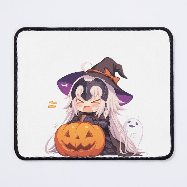 Item preview, dArc Jeanne d’Arc Fate Grand Order Halloween Pumpkin Cute Chibi Anime Girl Witch Kawaii designed and sold by earlobejerk.