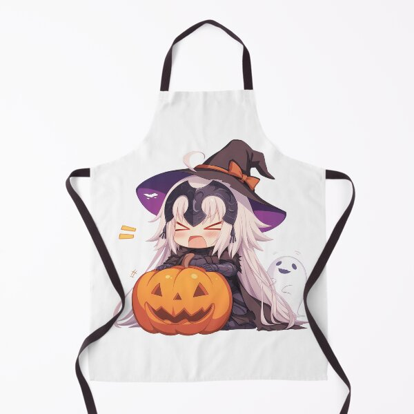 Item preview, dArc Jeanne d’Arc Fate Grand Order Halloween Pumpkin Cute Chibi Anime Girl Witch Kawaii designed and sold by earlobejerk.