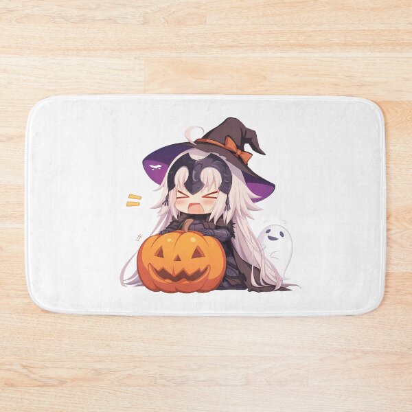 Item preview, dArc Jeanne d’Arc Fate Grand Order Halloween Pumpkin Cute Chibi Anime Girl Witch Kawaii designed and sold by earlobejerk.