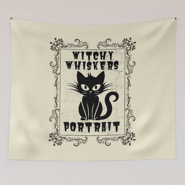 Item preview, Retrato de Witchy Whiskers designed and sold by BritishDelights.