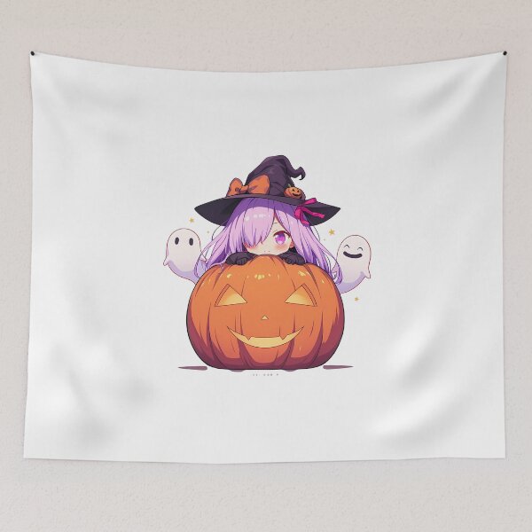Item preview, Shielder Mash Kyrielight Fate Grand Order Halloween Pumpkin Cute Chibi Anime Girl Witch Kawaii designed and sold by earlobejerk.